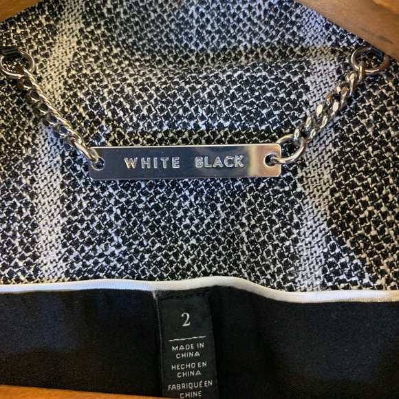 White House Black Market Tailored Plaid Lined Blazer Sz 2 - Picture 6 of 7